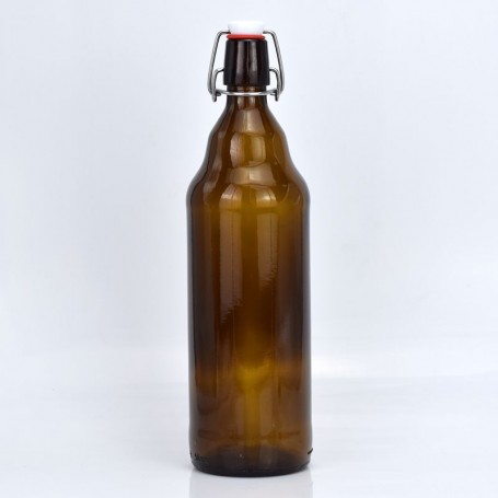 32oz 1L swing top glass bottle amber glass