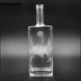 square Flat glass bottle 750ml with cork