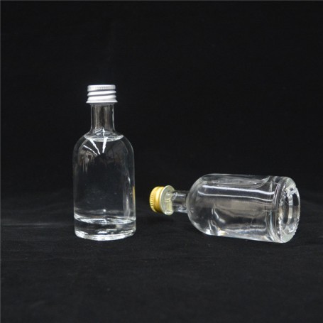 50ml 100ml mini glass bottle screw caps